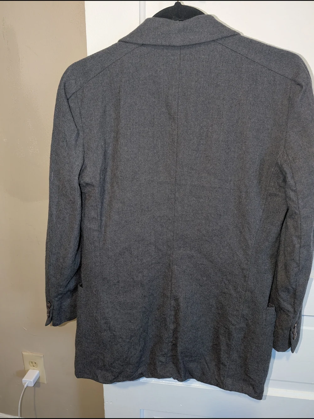 ​Vintage Christian Dior 100% Pure Wool Blazer Dark Gray